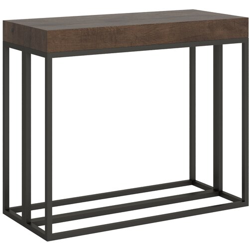 Ityhome 90 x 77 konzolna miza rjava, (20847654) Slike
