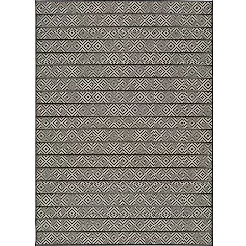 Universal Temno siva zunanja preproga Tokio Stripe, 60 x 110 cm