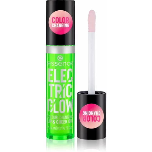 Essence Electric Glow Colour Changing Lip & Cheek Oil ulje za usne 4,4 ml za žene