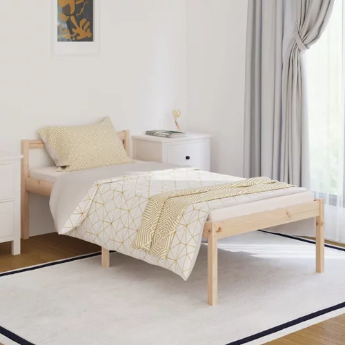  Krevet za starije osobe 90 x 190 cm mali od masivne borovine