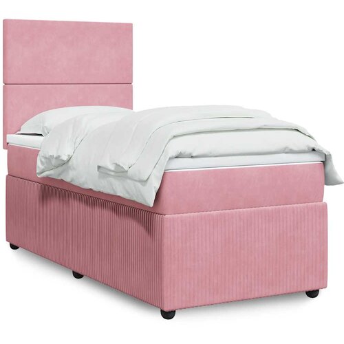 Box spring krevet s madracem ružičasti 100x200 cm bar&scaron;unasti Cijene