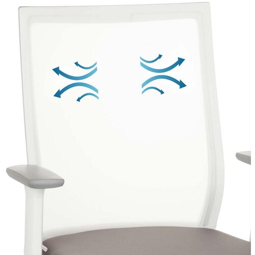 MID.YOU Vrtljivi Stol Aspen White, Bela, Siva Slike