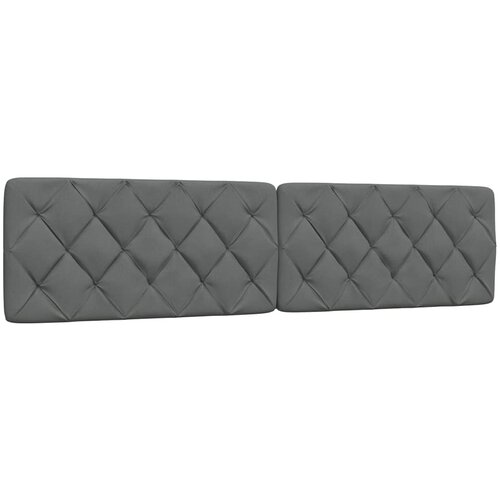 VidaXL Vzglavna stranica temno siva 200 cm blago Slike