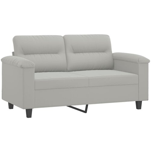vidaXL Dvosed svetlo siv 120 cm tkanina iz mikrovlaken, (20929144) Cene
