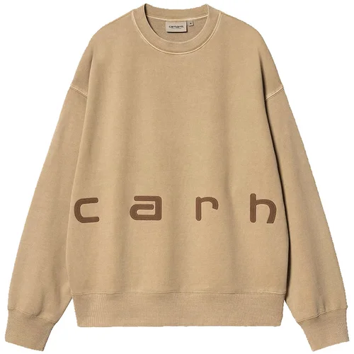 Carhartt WIP Felt Script Sweat Peanut