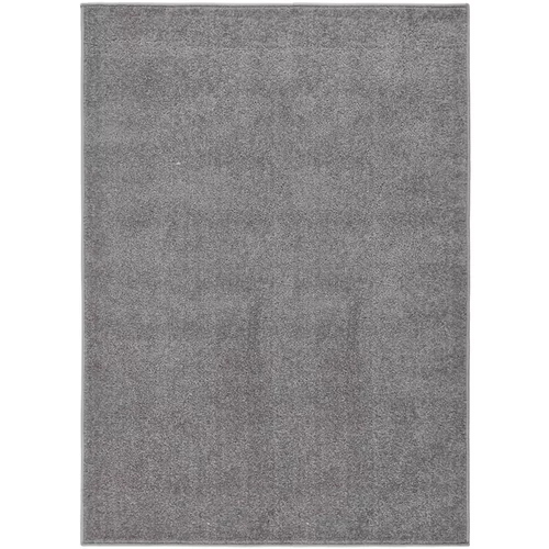 Tepih s kratkim vlaknima 120 x 170 cm sivi