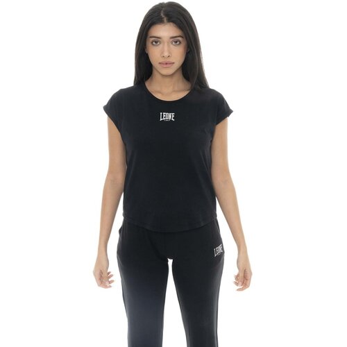 Leone 1947 Majice s kratkimi rokavi Woman T-Shirt Short Sleeves Spring Vibes Črna Cene