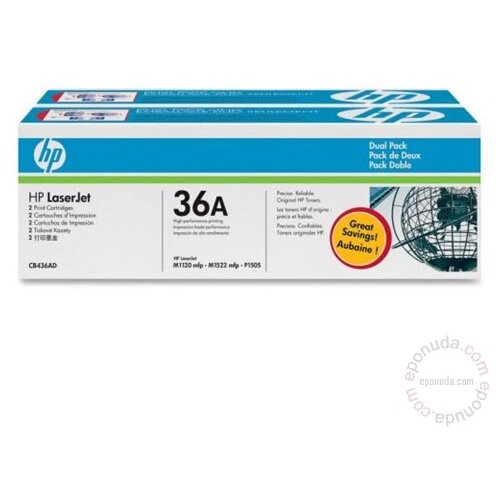 HP LaserJet CB436AD toner za LaserJet P1505, 1505n, M1522 pisače, crna Cijene