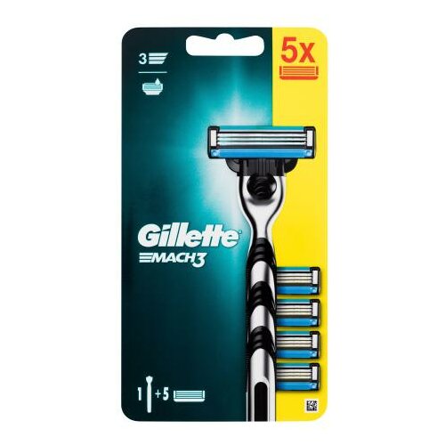 Gillette Mach3 brijač + 5 dopuna Slike