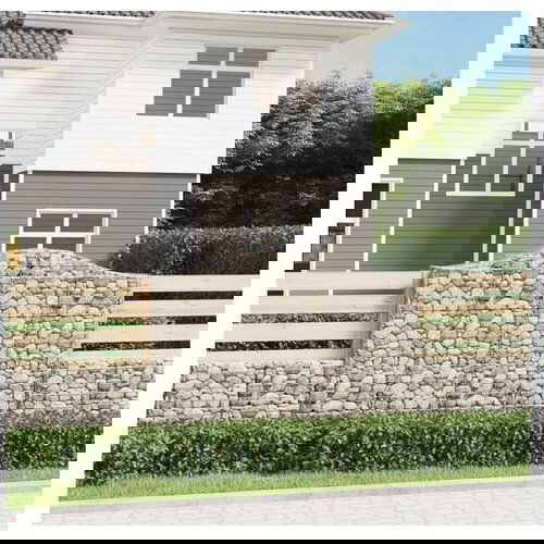 VidaXL Lučne gabionske ko&amp;scaron;are 30 kom 200 x 50 x 140/160 cm željezne Slike