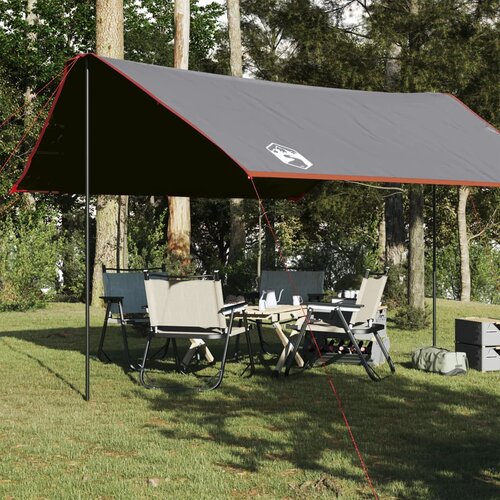  The Living Store Ponjava za kampiranje oranžna 430x380x210 cm vodoodporna - Ponjava Za Kampiranje, (21487048) Slike