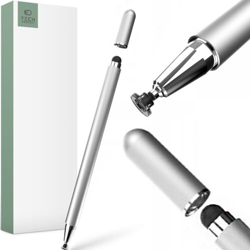 TECH-PROTECT MAGNET STYLUS PEN SILVER STYLUS ZA TELEFON, TABLICO, (21980330) Cene
