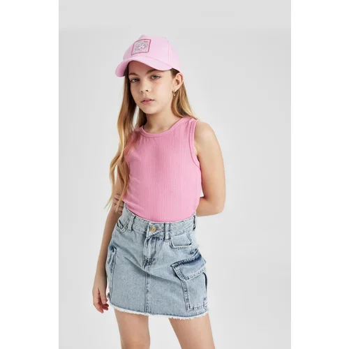 Defacto Girl's Crew Neck Basic Undershirt