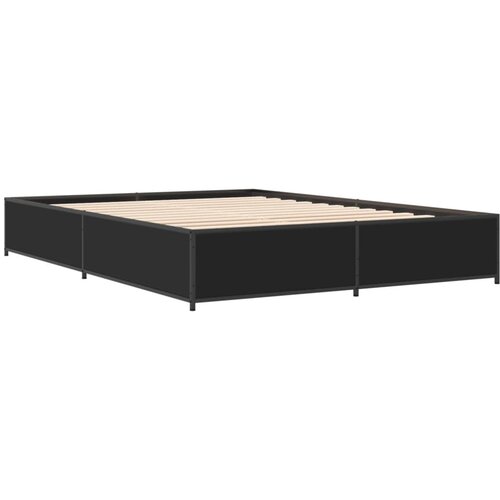 vidaXL Okvir za krevet crni 120x190 cm konstruirano drvo i metal Cene