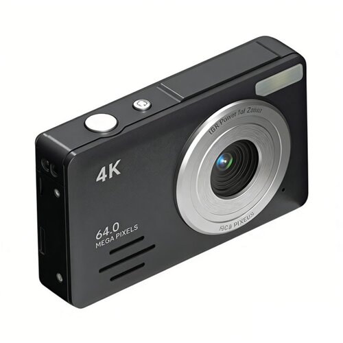 INF 4K 64MP Digitalni Fotoaparat z 18x Zoomom - Potovalna Kamera za Selfije Black, (5000235267) Cene
