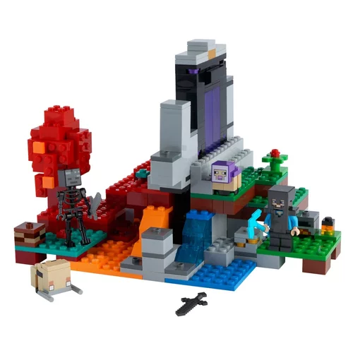 Lego Minecraft Uničen portal - 21172