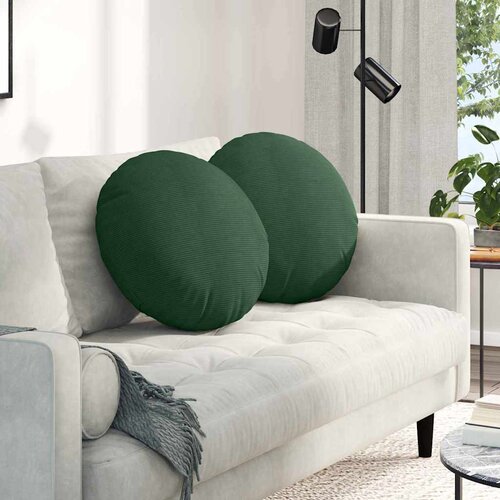  Jastučići za sjedenje 2 pcs Tamnozelena &Oslash;50 x 19 cm Cijene