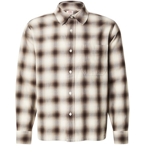 Levi&amp;#039;s Srajca &amp;#039;DUBOCE&amp;#039; čokolada / kaki / bela Slike