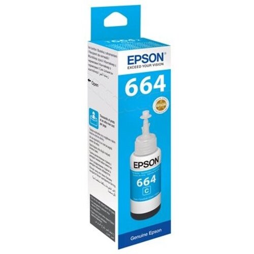 Epson ČRNILO CYAN 664 STEKLENIČKA ZA L110, L210, L300, L310, L355, L382, L550, L565 70ml C13T66424A Slike