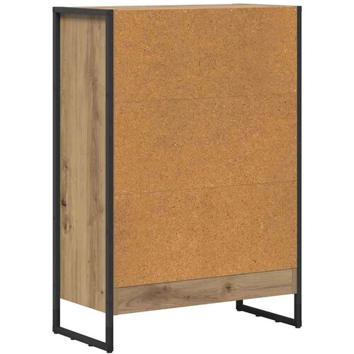 VidaXL Ormarić za knjige Umjetnička hrastovina 80 x 30 x 155 cm Slike