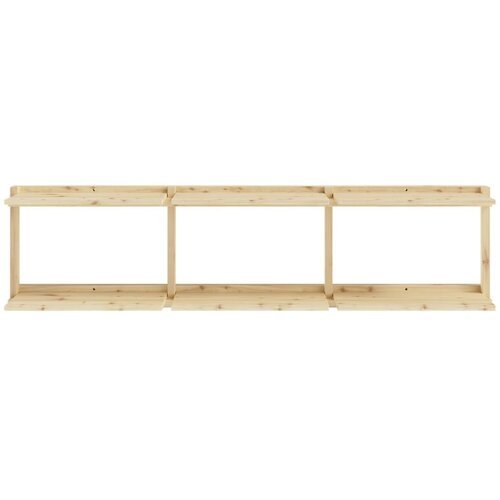 Karup Design Zidna polica od masivnog bora u prirodnoj boji 192x47,5 cm Groove – Cijene