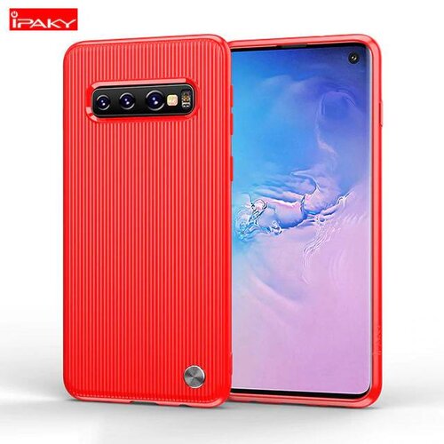  Ovitek za Samsung S10 Plus | IPAKY Suitcase Stripe | Rdeč Cene