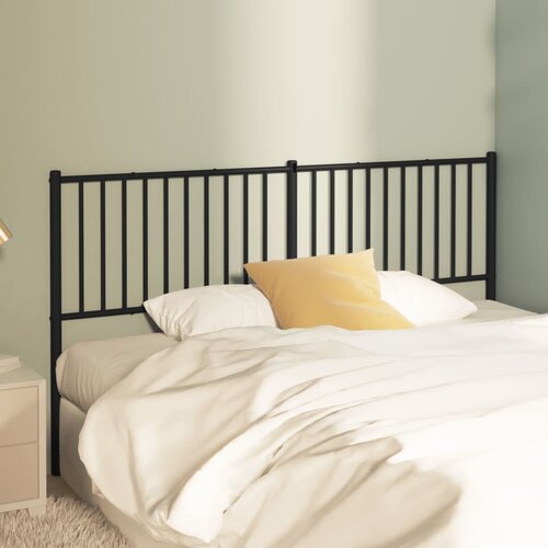 vidaXL Metalno uzglavlje crno 160 cm Cijene