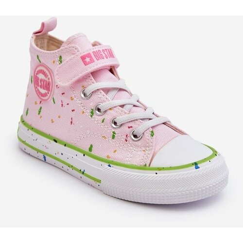 Big Star Kids Flowered Sneakers LL374051 pink Cene
