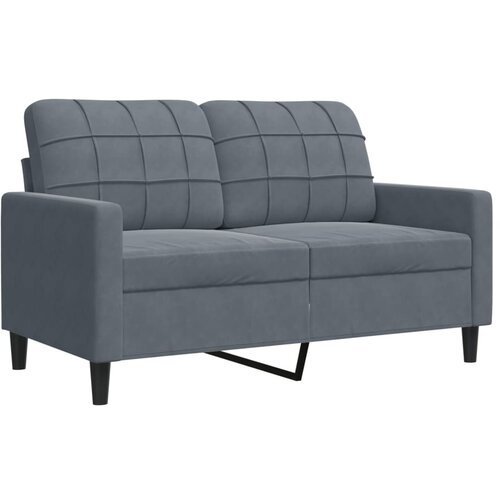 Maison Chic Dvosed kavč - Sofa - Kanape temno siv 120 cm žamet, (21727005) Cene