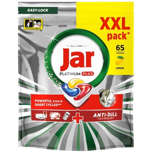 Jar Platinum+ Anti-dull lemon tablete za pranje posuđa 65 kom / XXL Slike