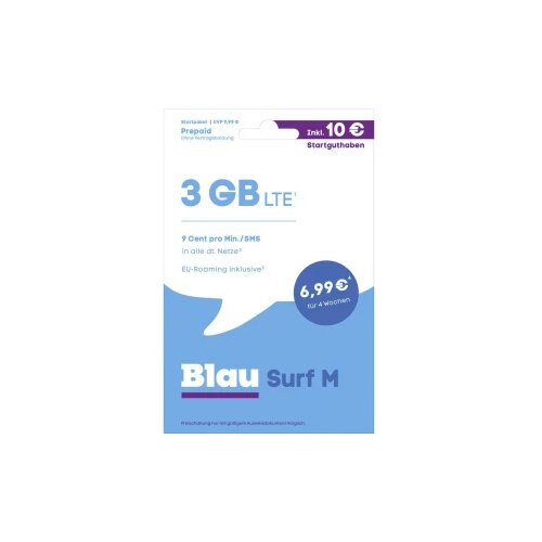  Blau.de Surf M Startpaket pretplatna kartica bez ugovora Slike