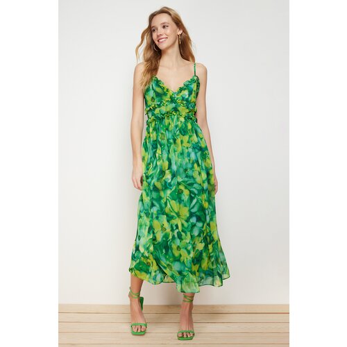 Trendyol Green Woven Maxi Dress Slike