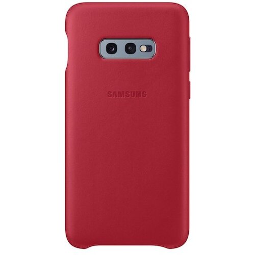 Samsung original usnjen ovitek EF-VG970LRE za SAMSUNG Galaxy S10e G970 - za&amp;scaron;čita zadnjega dela - rdeča Slike