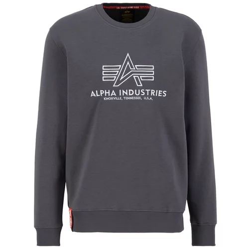 Alpha Industries Majica siva / bela