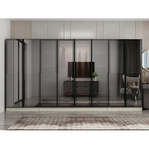 Hanah home ormar sa reflektujućim staklom Nisa 20664, 360 cm, pe&amp;scaron;čar Slike