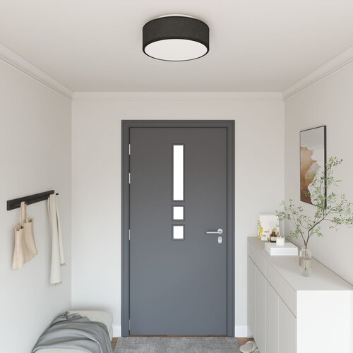 vidaXL Crna Tkanina Ø38 x 13.5 cm Minimalistički Cijene