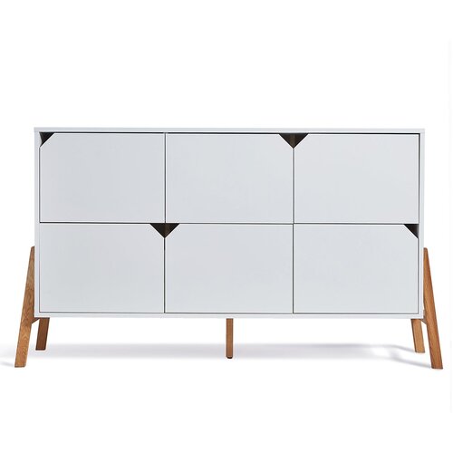 BELLAMY Lotta komoda s 6 ladica, white Slike