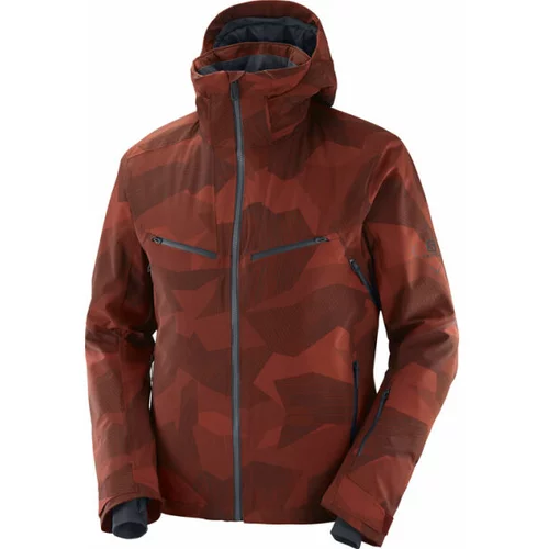 Salomon BRILLIANT JKT M Muška jakna za skijanje, crvena, veličina