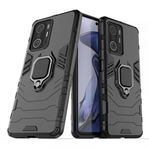 Onasi silikonski ovitek armor ring za xiaomi 11T / 11T pro - črn Slike