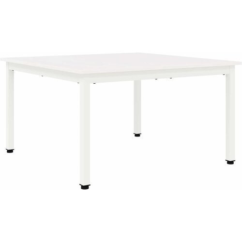 vidaXL Klubska miza Bela 80 x 80 x 45 cm Masivno borovo les, (5000107357) Cene