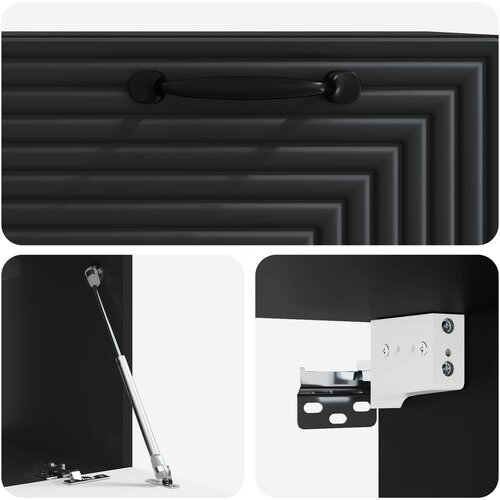  ormar za zid Zidne Crna 59,5 x 41 x 30 cm Konstruirano drvo Slike