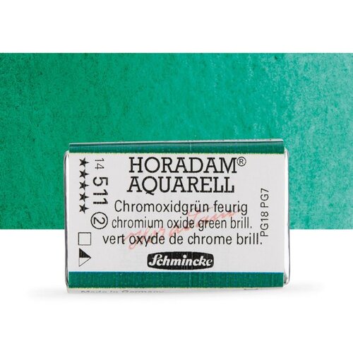  Akvarel boje Schmincke Horadam cela posudica | 511 Chromium Oxide Green Brilliant Slike