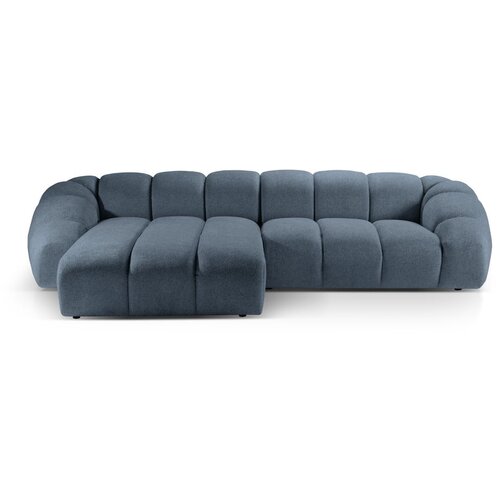 Micadoni Home Modra žametna kotna sedežna garnitura Diana &amp;ndash; Slike