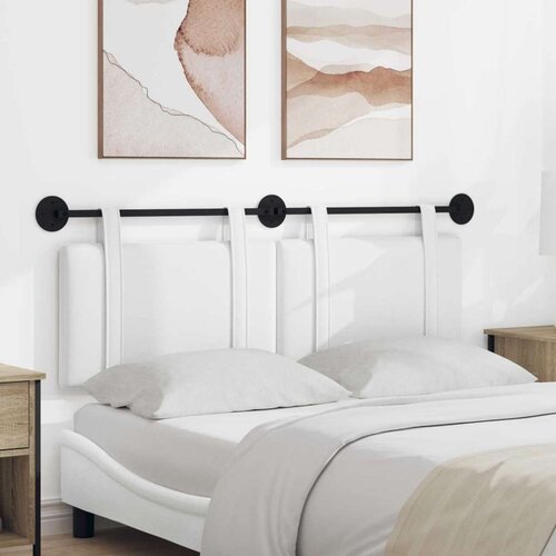  Držeće uzglavlje Zidne Bijeli 130 x 55 x 5 cm tkanina - Bijeli 120 cm bez LED svjetla Cijene