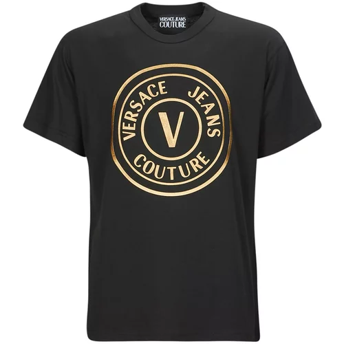 Versace Jeans Couture Majice s kratkimi rokavi GAHT05 Črna