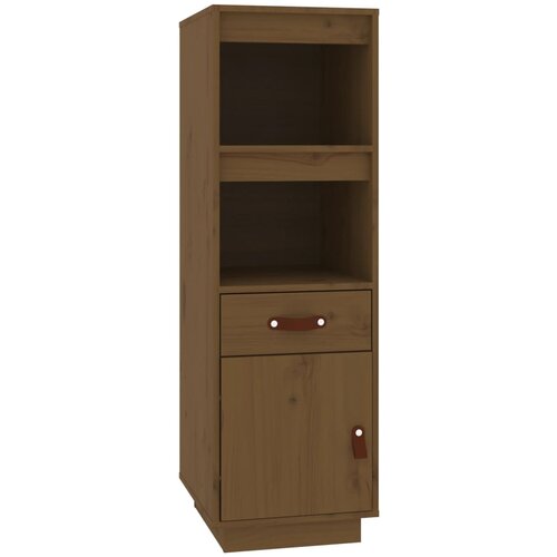 Maison Chic Visoka omara - Komoda - Predalnik medeno rjava 34x40x108,5 cm trdna borovina, (21720332) Cene