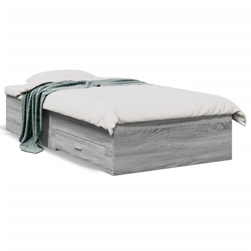  Okvir za krevet s ladicama boja hrasta 90x200 cm Slike