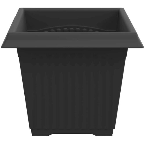  Kvadratna saksija za cvijeće 24 pcs Crna 20 x 20 x 16 cm - Crna 20 x 20 x 16 cm 24 Slike