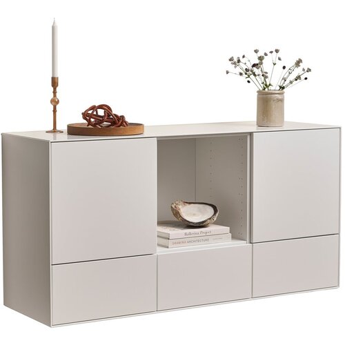 Hammel Furniture Bijela niska viseća komoda 135x68 cm Edge by Hammel – Cijene
