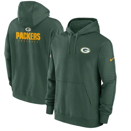 Nike Green Bay Packers Club Sideline Fleece Pullover pulover sa kapuljačom